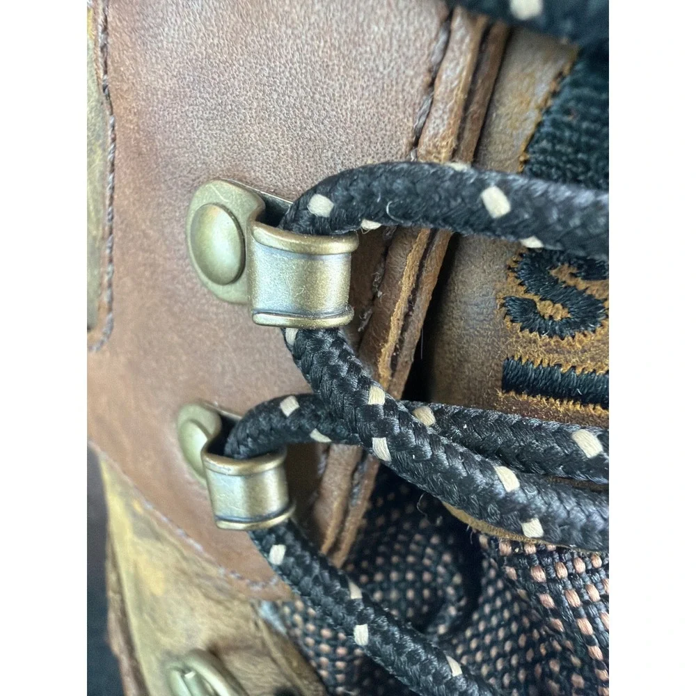 Sorel Mens Conquest Waterproof Leather Boots Brown NM1049-287‎ Size 10.5